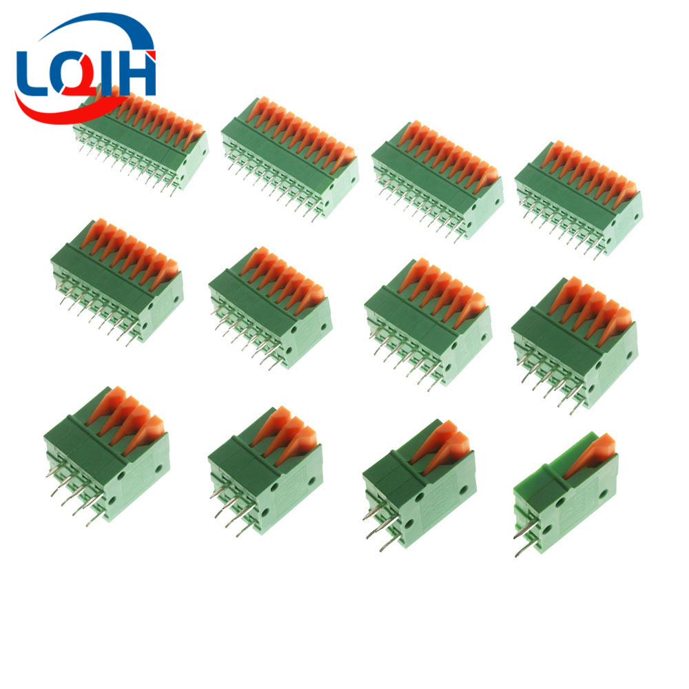 Push Fit Connector - 10 шт., шаг 2,54 мм, KF141V,